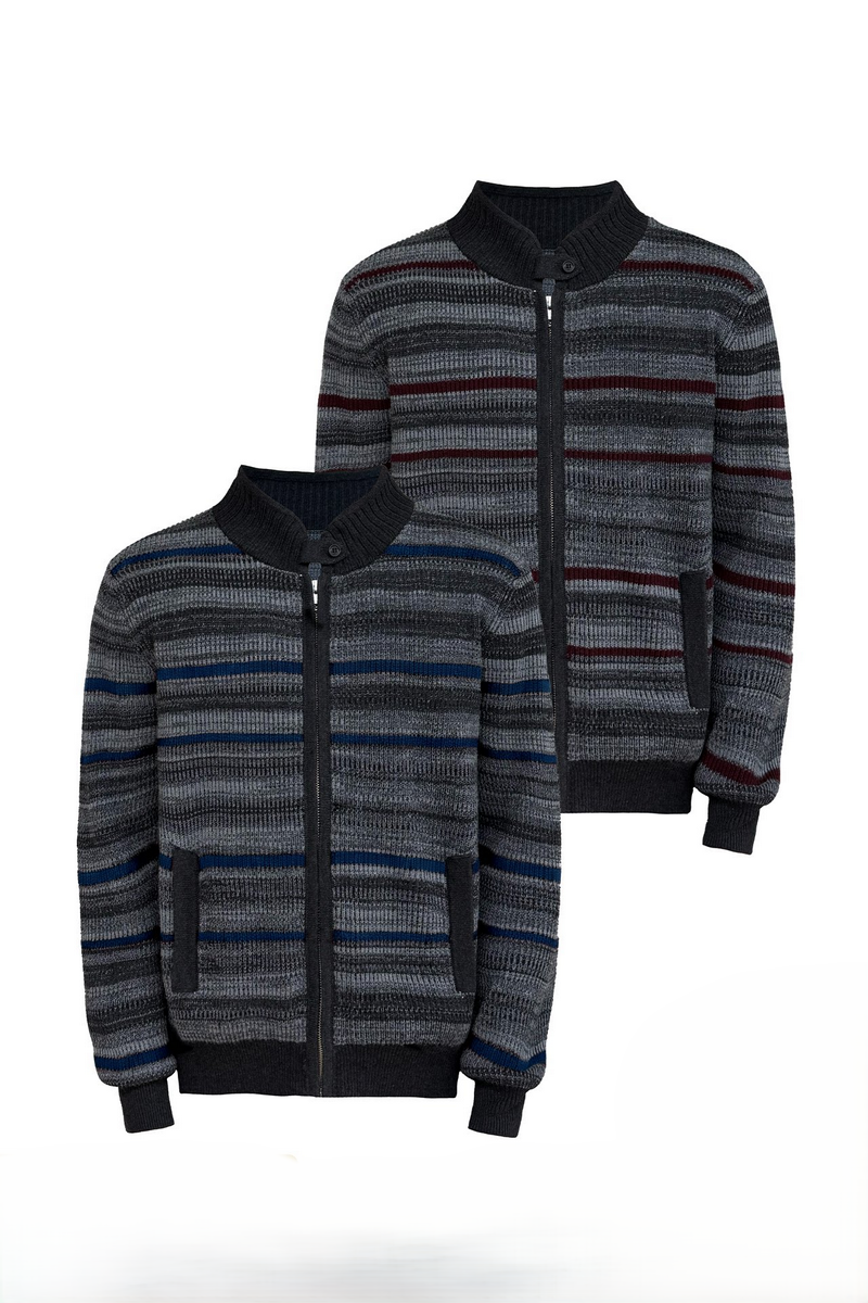 Striped Knit Cardigan