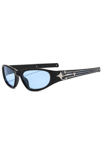 Black Frame With Blue Accents
