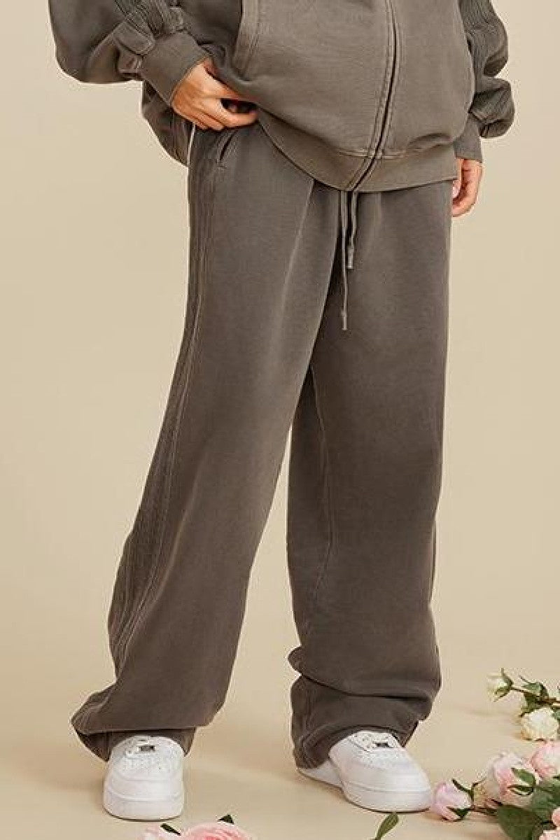 Stripe Side Washed Sweatpants