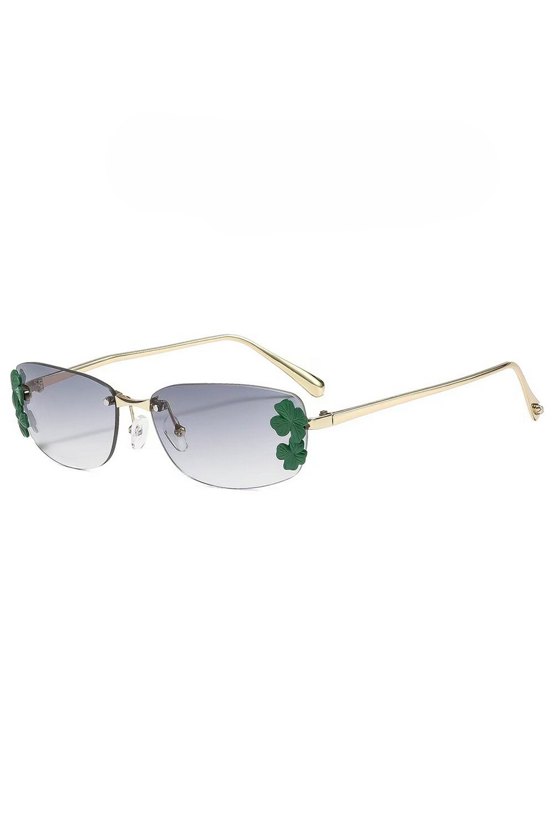 Elegant Rimless Leaf Sunglasses