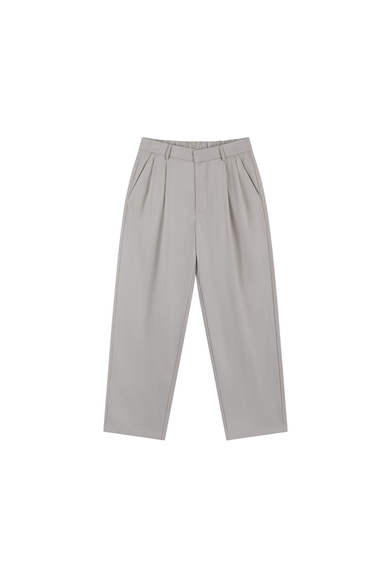 Double Pleat Tapered Pants