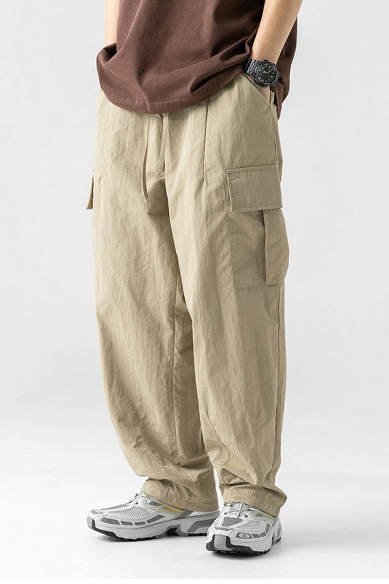 Pleated Cargo Trousers