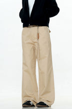 French Blue Drawstring Cargo Pants