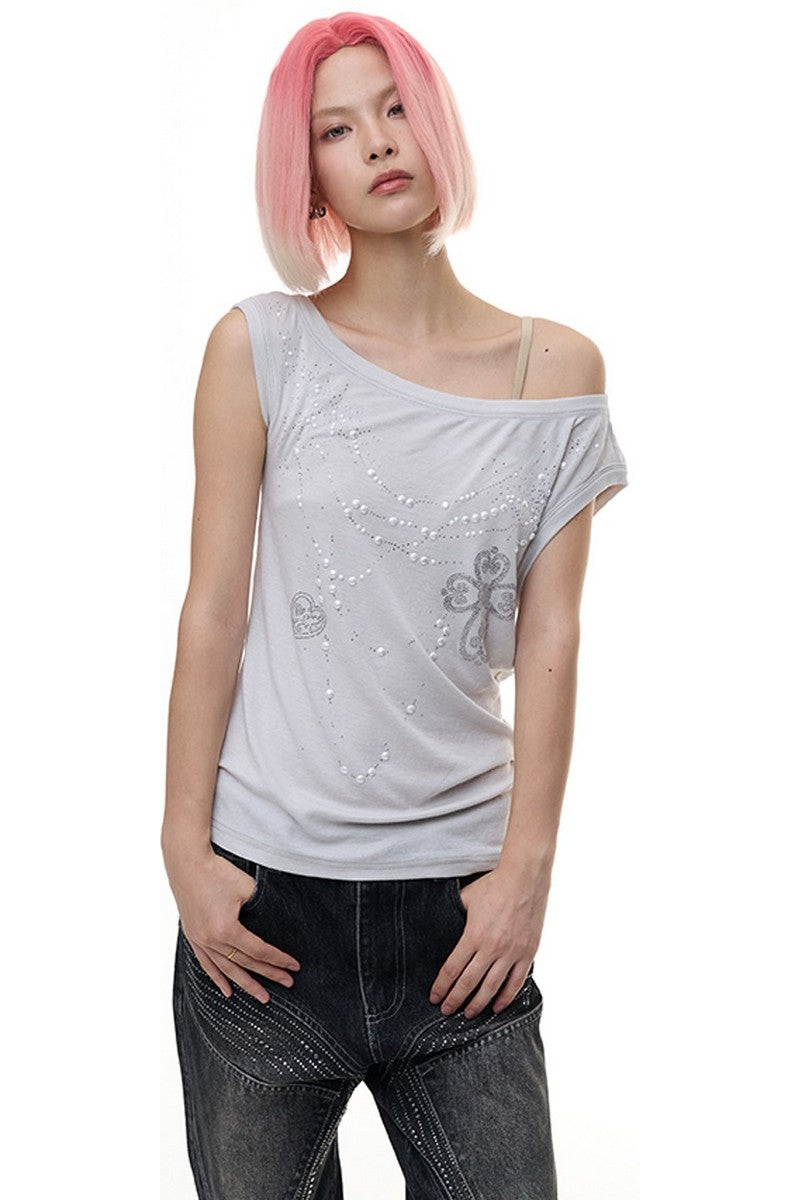 Clover Pearl Off Shoulder Top