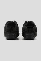 Distressed Canvas Panel Sneakers - Black - view 3