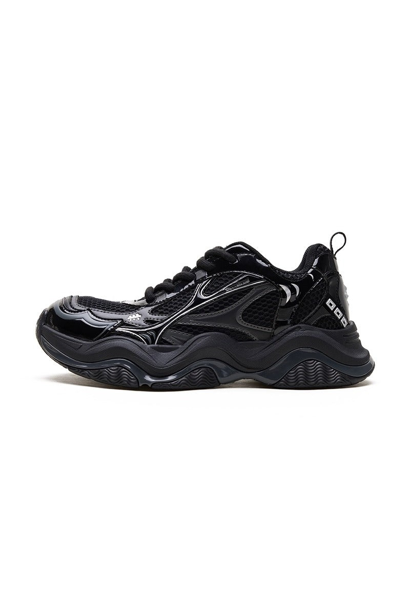 All Black Breathable Dad Sneakers