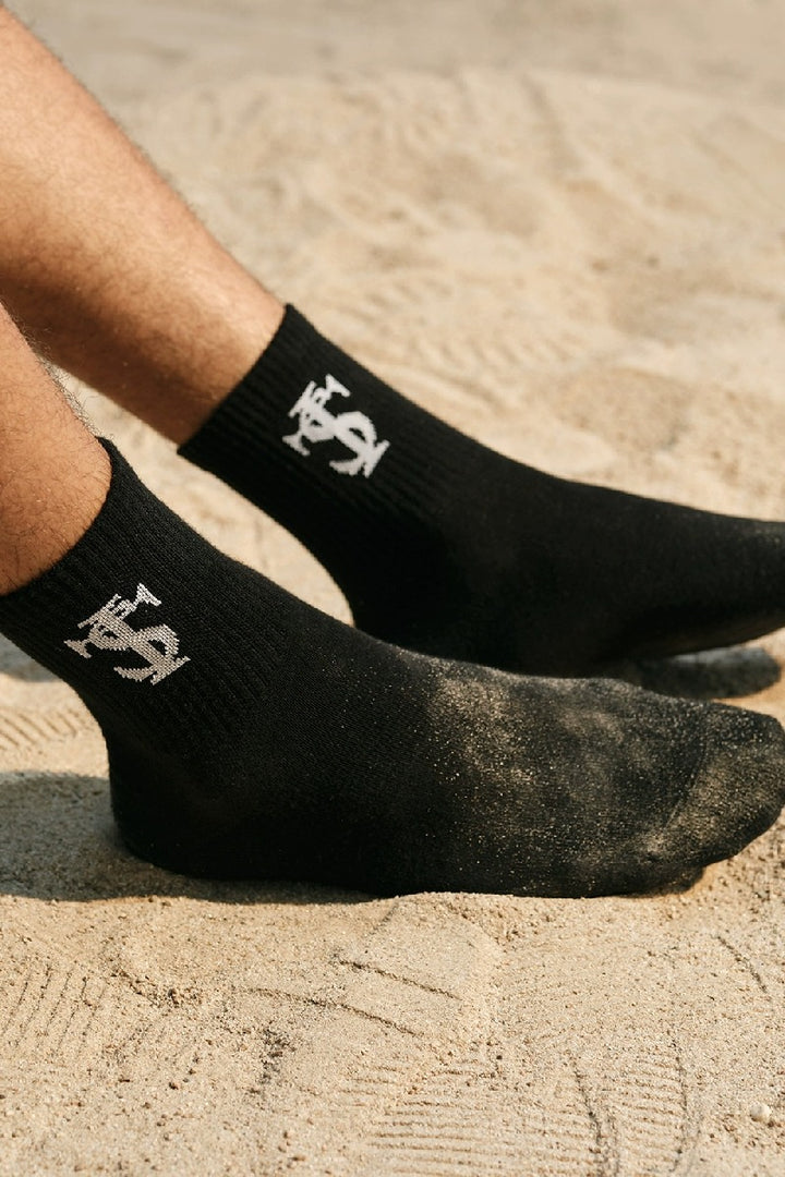 Multi-Color Logo Crew Socks