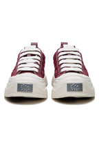 Bordeaux Retro Canvas Low-Top Sneakers