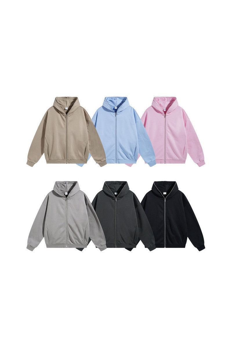 Thick Fleece Zip-Up Hoodie