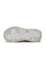 Cream Retro Canvas Low-Top Sneakers