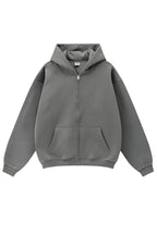 Fleece Streetwear Zip Hoodie