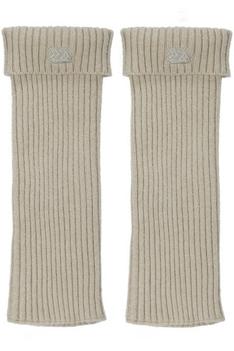 Embroidered Knit Leg Warmers