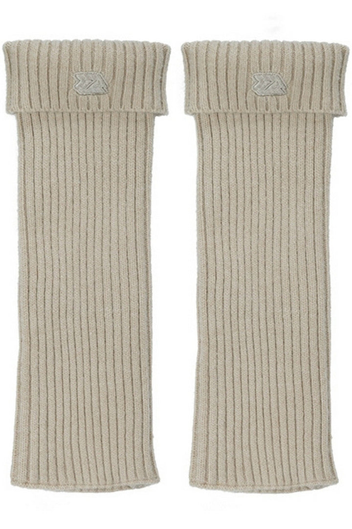 Embroidered Knit Leg Warmers