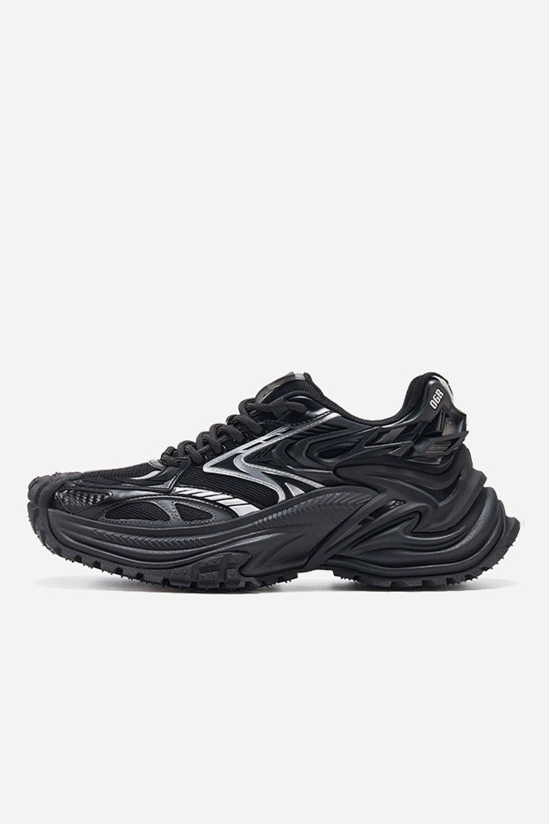 OGR★Rattlesnake Series Silver Running Dad 厚底スニーカー O2 国内で当店のみ OGR - Rattlesnake Series Silver Running Dad