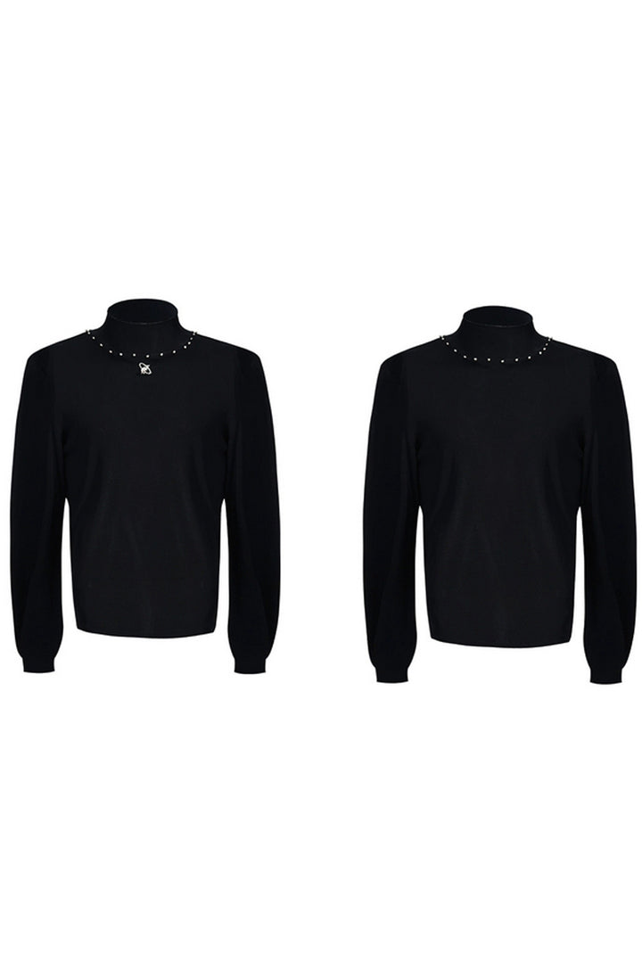 Metal Logo Slim Fit Turtleneck