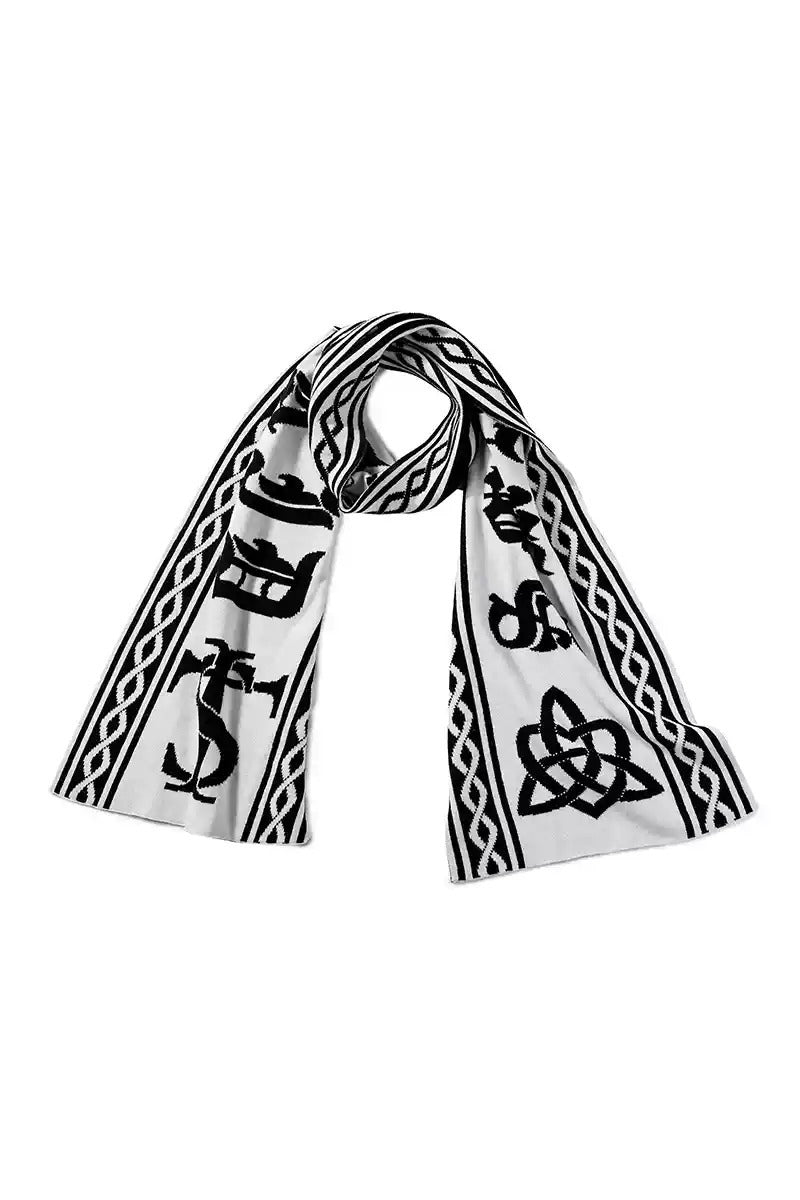 Gothic Logo Long Scarf