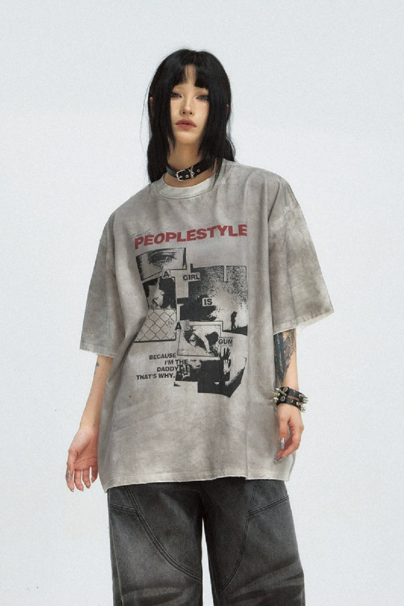 Vintage Washed Loose Fit T-Shirt