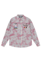 Mosaic Patchwork Plaid Shirt Jacket