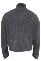 Textured Shawl Collar Sweater