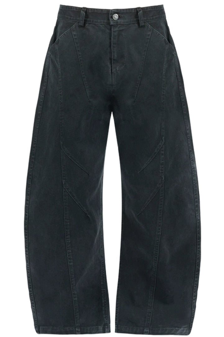 Deconstructed Washed Canvas Work Pants