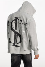 Spray Paint Distressed Hoodie