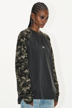 Camo Logo Raglan Long-Sleeve Tee