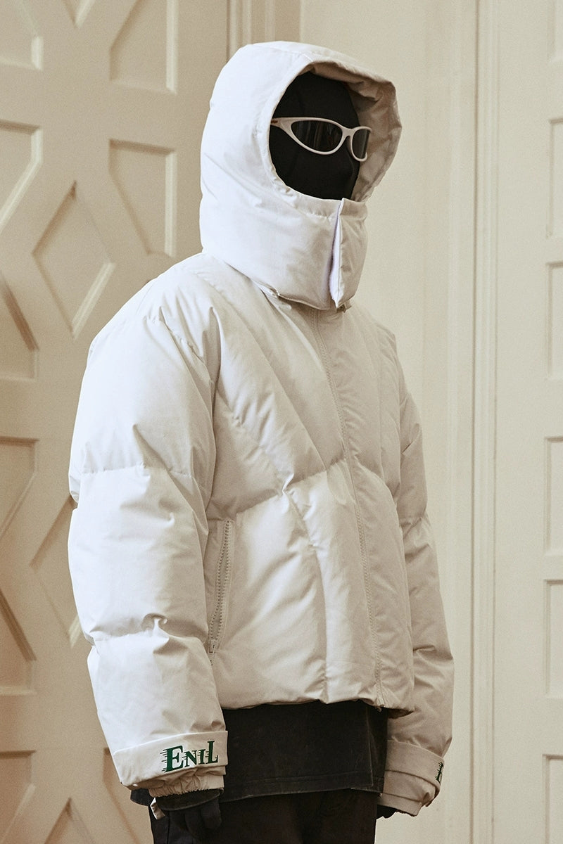 White Duck Down Puffer Jacket