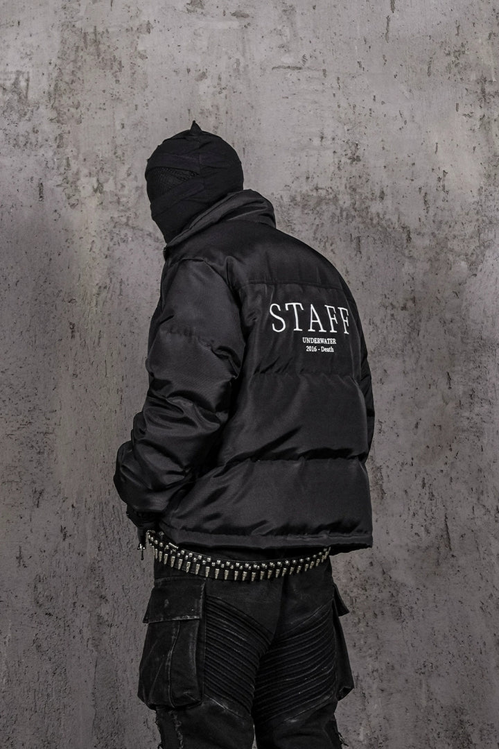 Staff Embroidered Down Jacket