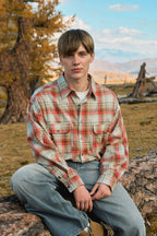 Japanese Fabric Brushed Plaid Shirt