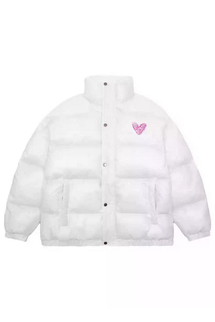 Heart Design Cotton Coat