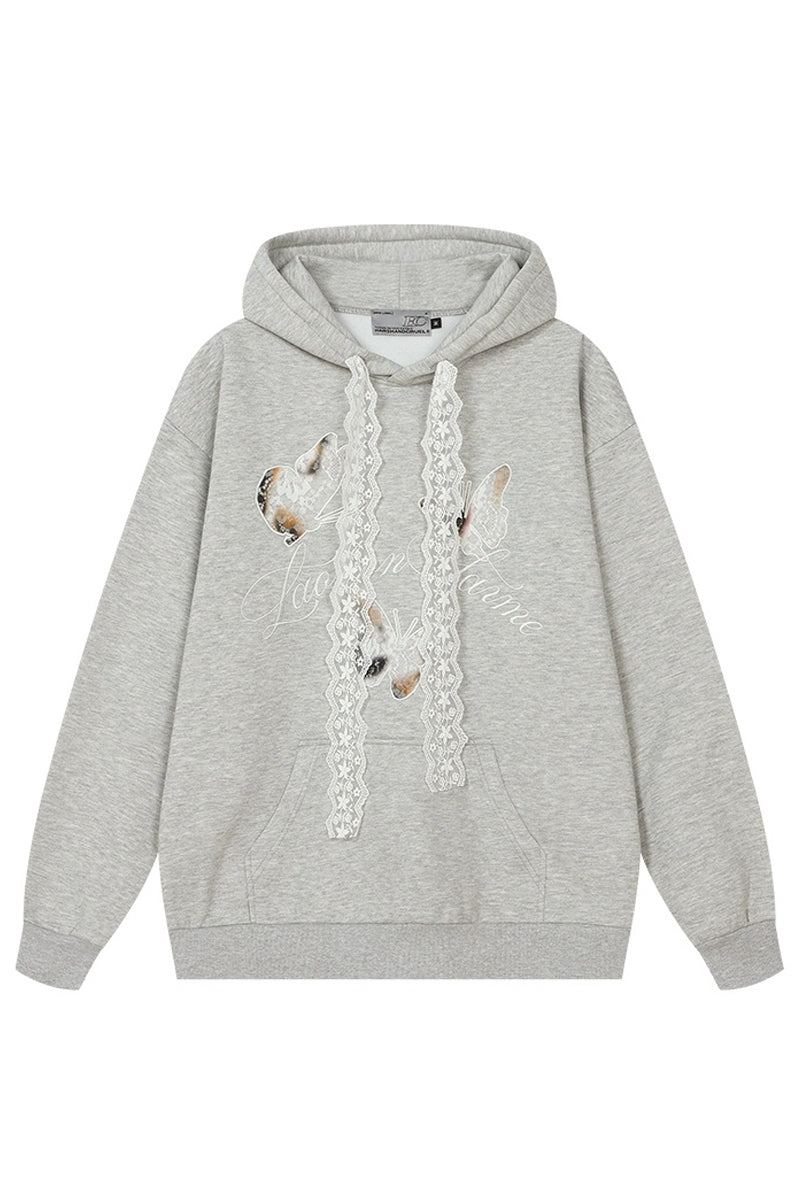 Burnt Lace Butterfly Hoodie