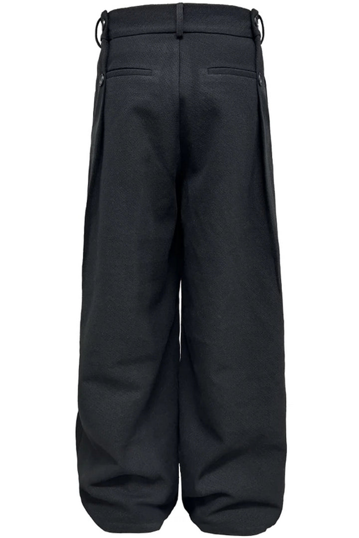 Buttoned Wool Trousers