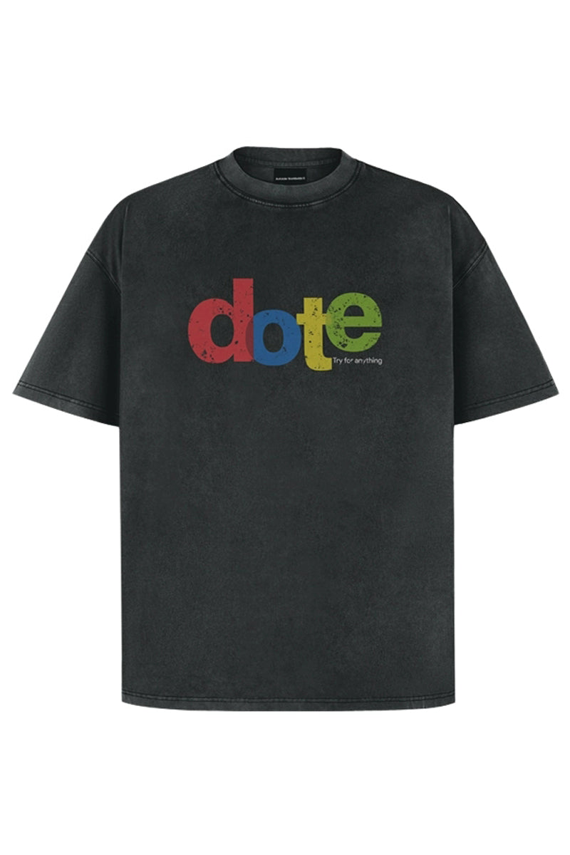 Distressed Dote Logo Print T-Shirt - Antidote – Copping Zone