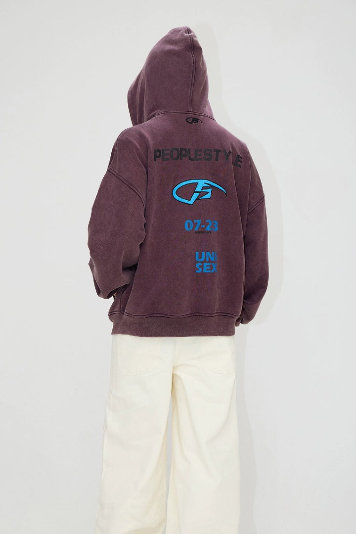 Heavyweight Embroidered Zip Hoodie