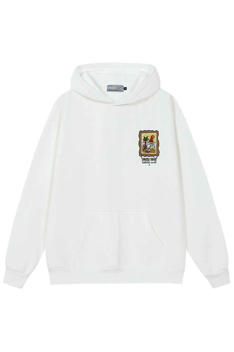 Dog Patchwork Fleece Hoodie