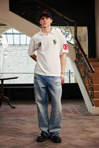 Jersey Soft Terry Embroidered Polo Shirt