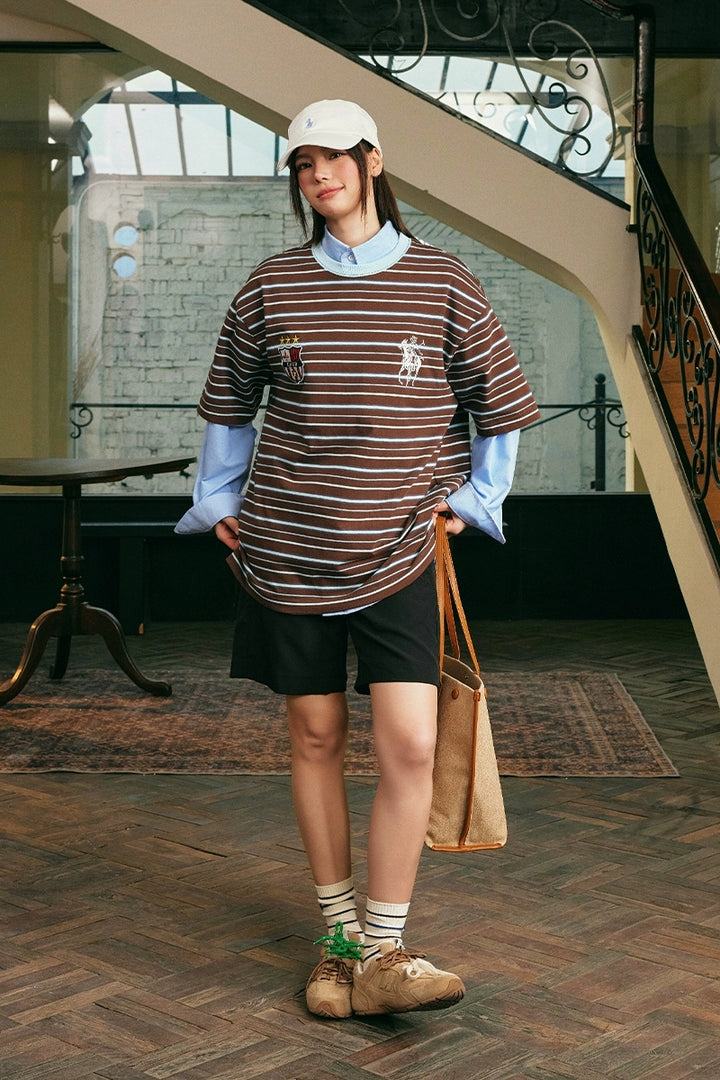 Vintage Striped Loose Fit Tee