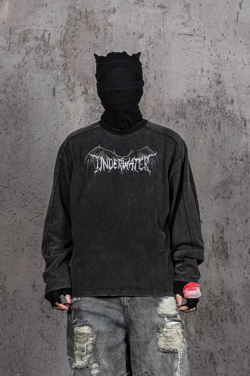Hellbound Wing Graphic Long Sleeve