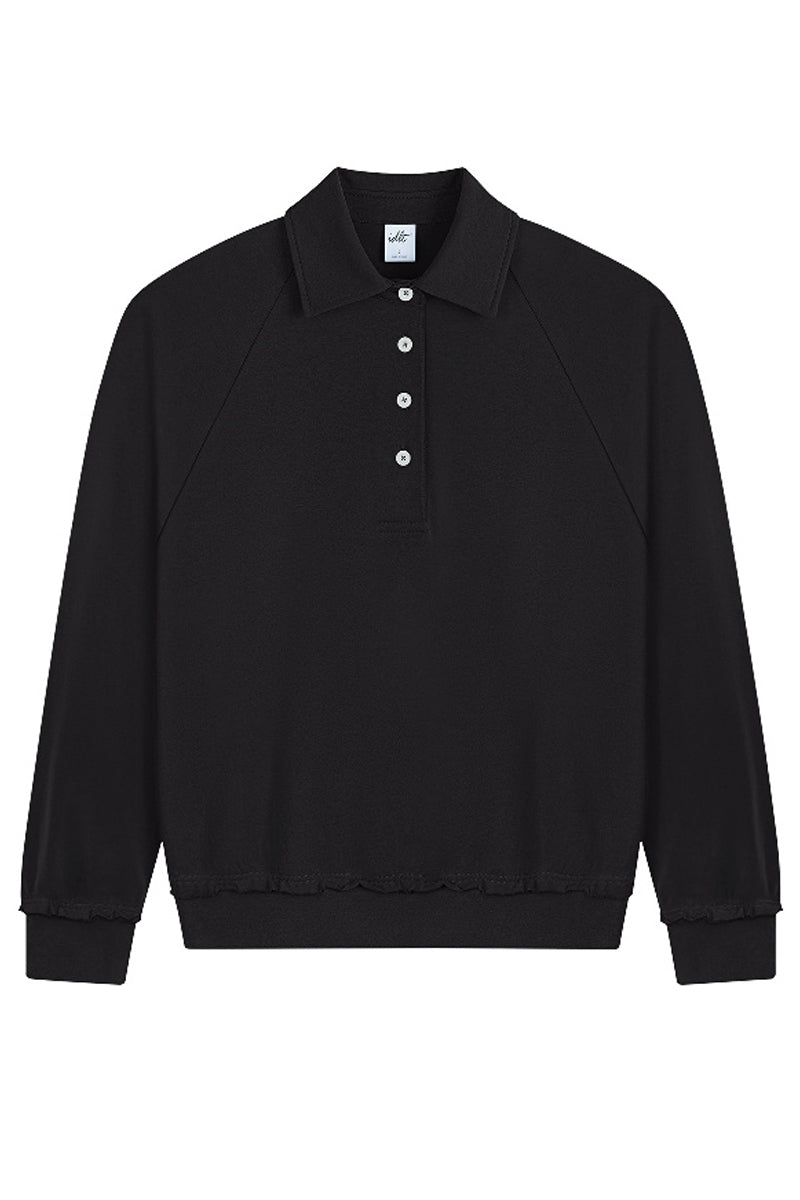 Oversized Polo Sweatshirt