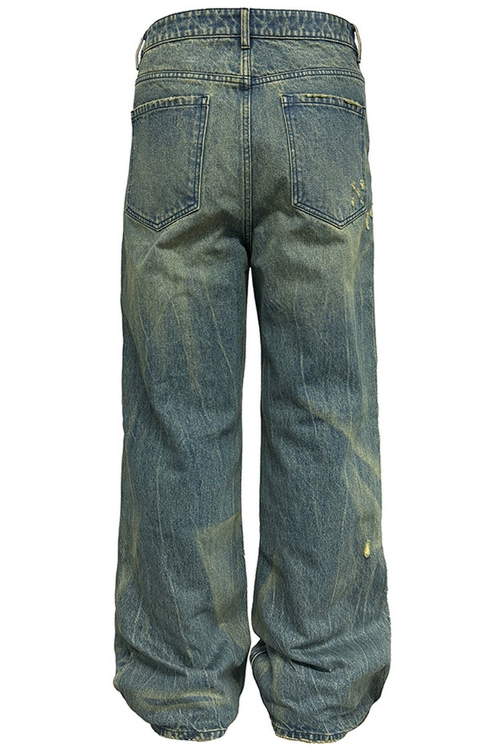 Washed Nevada Straight Jeans