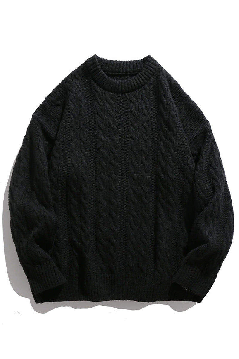 Cable-Knit Vintage Sweater