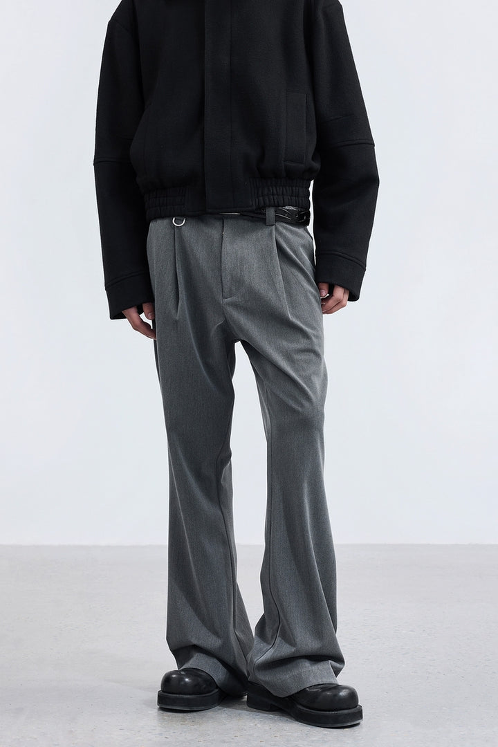 Flared Casual Suit Trousers