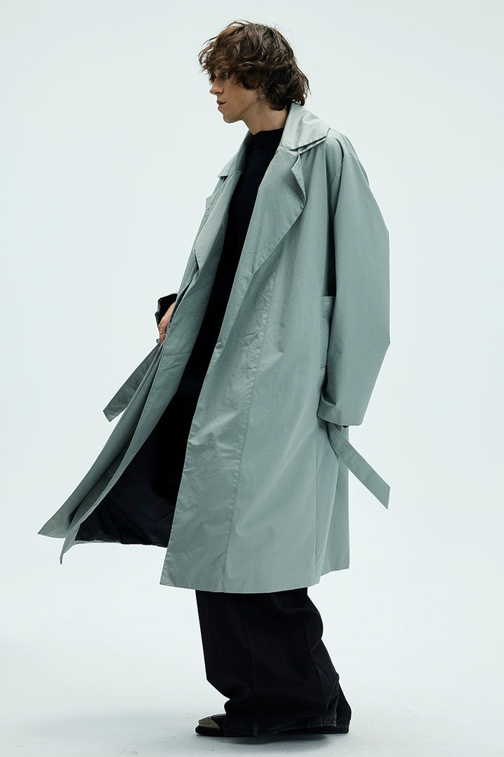 Double Layer Collar Trench Coat