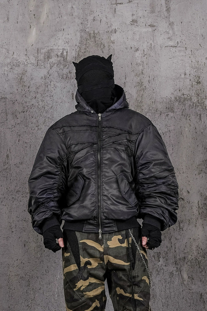 Shroud MA-1 Black Strap Jacket