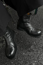 Chunky Leather Chelsea Boots