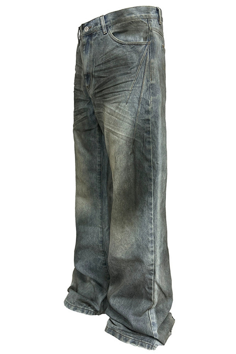 Heavy Oil-Stained Jeans – Copping Zone