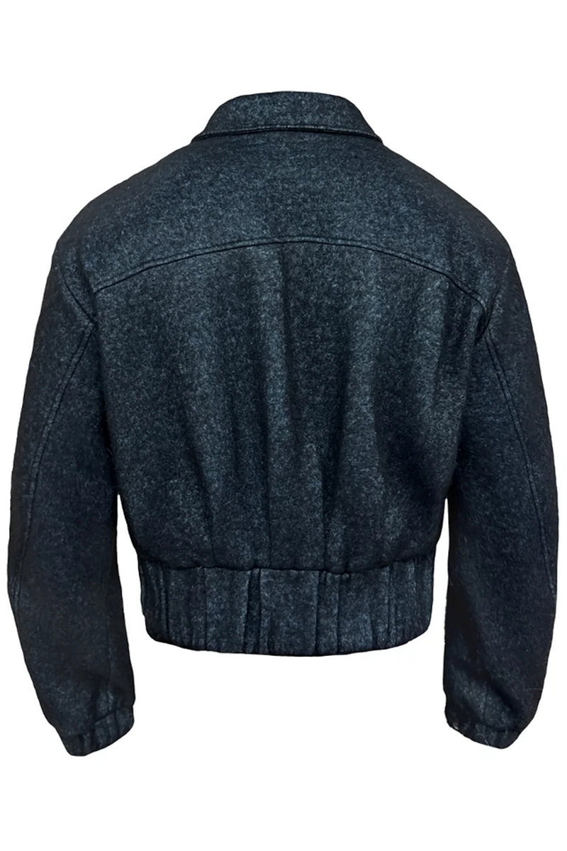 Pleated Wool Jacket