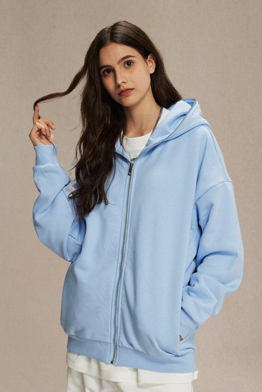 Thick Fleece Zip-Up Hoodie