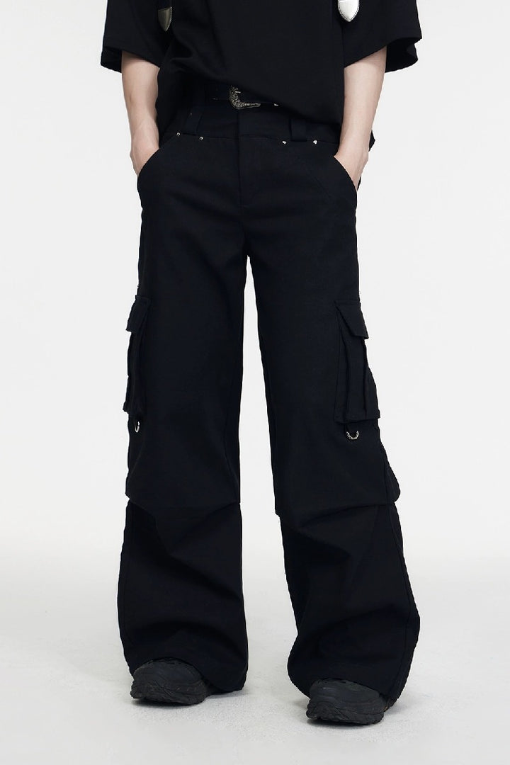 Double Waist Pocket Cargo Pants