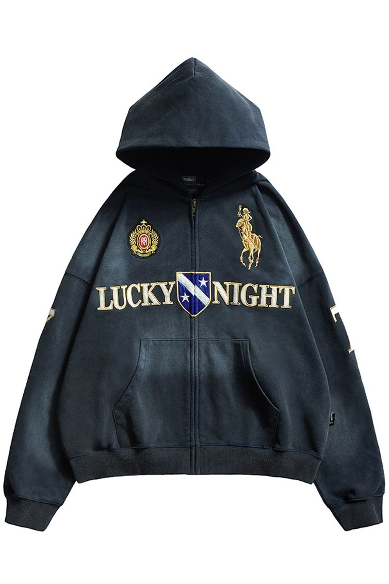 Embroidered Washed Hoodie - Remedy – Copping Zone
